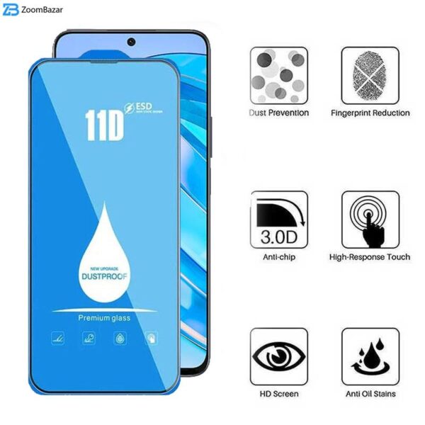 محافظ صفحه نمایش 11D اپیکوی مدل Blue ESD مناسب برای گوشی موبایل آنر X8a/ X8b/ X8 4G/ 90 Lite/ 90 GT/ 10X Lite