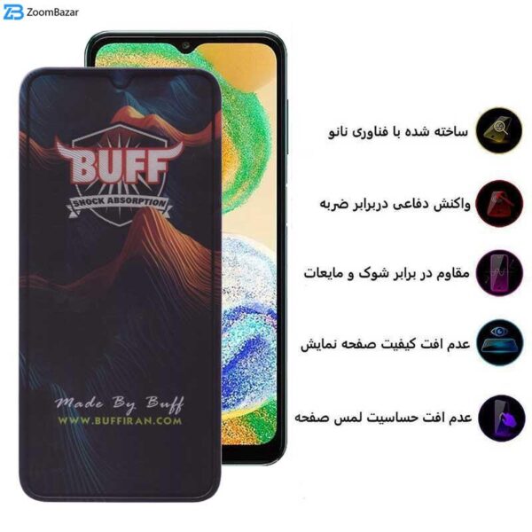 محافظ صفحه نمایش 5D بوف مدل Mountain مناسب برای گوشی موبایل سامسونگ Galaxy A04s 4G/A04 4G/A04e 4G/F04 4G/M02s 4G