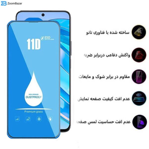 محافظ صفحه نمایش 11D اپیکوی مدل Blue ESD مناسب برای گوشی موبایل آنر X8a/ X8b/ X8 4G/ 90 Lite/ 90 GT/ 10X Lite