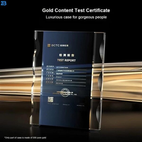 کاور ژاند مدل Gold مناسب برای گوشی موبایل اپل iPhone 13 Pro max