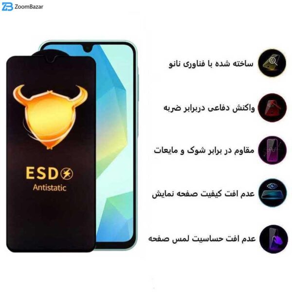 محافظ صفحه نمایش اِپیکوی مدل Golden ESD مناسب برای گوشی موبایل سامسونگ Galaxy A16 5G/ A16 4G