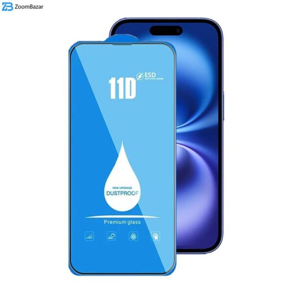 محافظ صفحه نمایش 11D اپیکوی مدل Blue ESD مناسب برای گوشی موبایل اپل iPhone 16