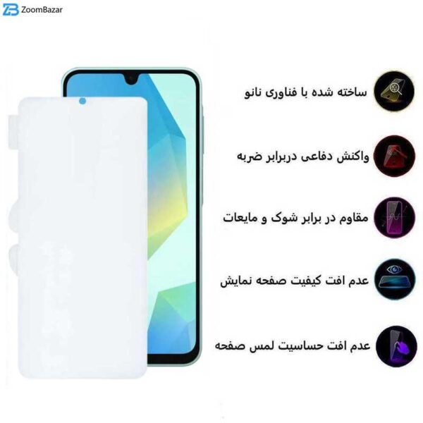 محافظ صفحه نمایش بوف مدل Hydrogel-Cover مناسب برای گوشی موبایل سامسونگ Galaxy A16 5G/ A16 4G