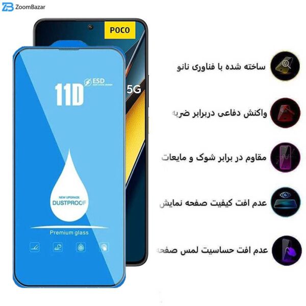 محافظ صفحه نمایش اپیکوی مدل Blue ESD مناسب برای گوشی موبایل شیائومی Poco X6 Pro/ X6/ M6 Pro 4G