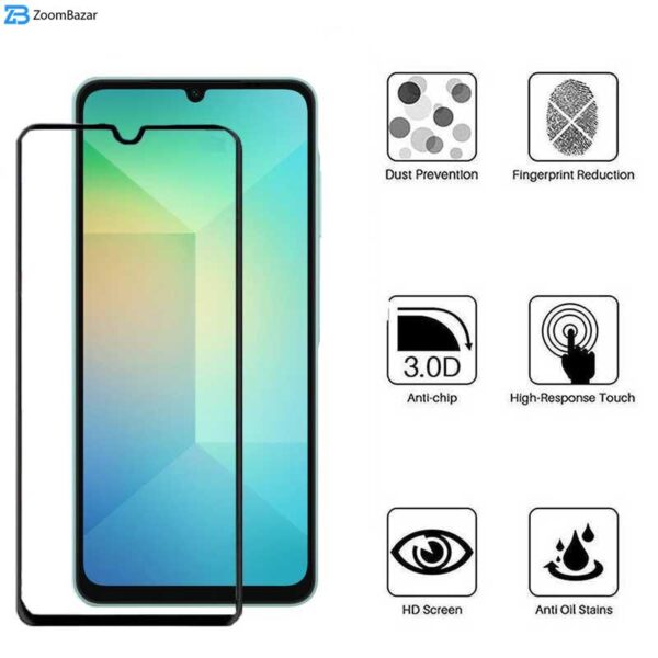 محافظ صفحه نمایش بوف مدل 5D-G مناسب برای گوشی موبایل سامسونگ Galaxy A06/A06s/A05s/A05/F05