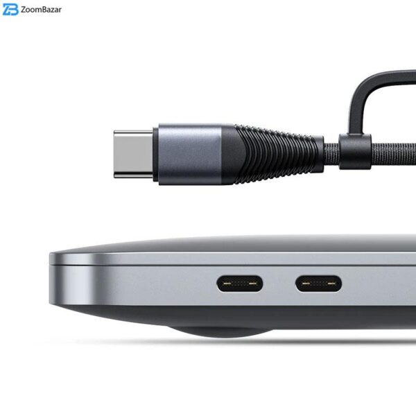 کابل تبدیل USB/USB-C به لایتنینگ/USB-C مدل A37-22T طول 1.2 متر