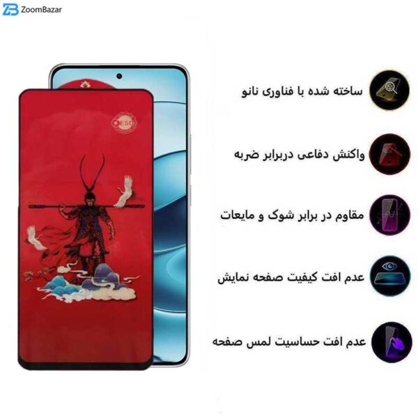 محافظ صفحه نمایش اپیکوی مدل Monkey King مناسب برای گوشی موبایل شیائومی Redmi Note 14 / Note 14 Pro