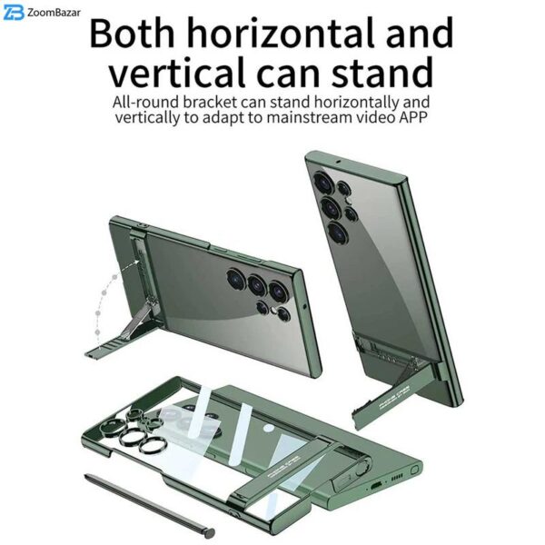 کاور اپیکوی مدل KickStand Clear مناسب برای گوشی موبایل سامسونگ Galaxy S24 Ultra