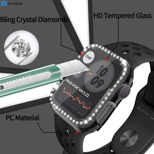 کاور اپیکوی مدل Diamond Cover Apple Watch مناسب برای اپل واچ سری 10 سایز 42 میلی متری