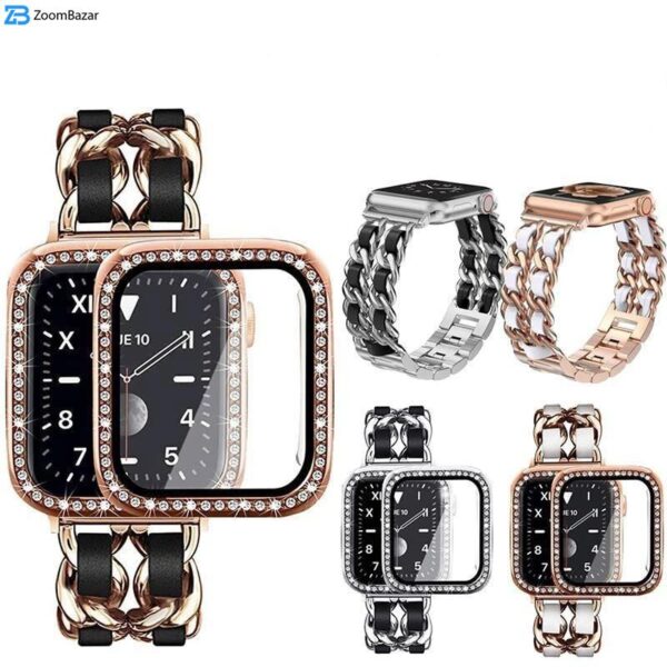 کاور اپیکوی مدل Diamond Cover Apple Watch مناسب برای اپل واچ سری 10 سایز 42 میلی متری