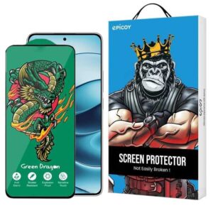 محافظ صفحه نمایش اپیکوی مدل Green Dragon ExplosionProof مناسب برای گوشی موبایل شیائومی Redmi Note 14 / Note 14 Pro