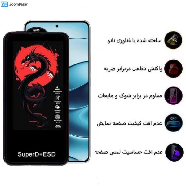 محافظ صفحه نمایش اپیکوی مدل Dragon ESD مناسب برای گوشی موبایل شیائومی Redmi Note 14 / Note 14 Pro