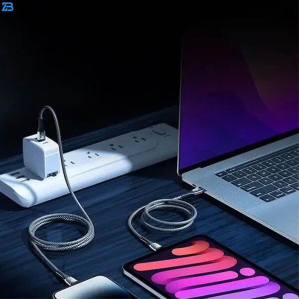 کابل شارژ USB-C به لایتنینگ ژاند مدل fast charging data طول 1.2 متر