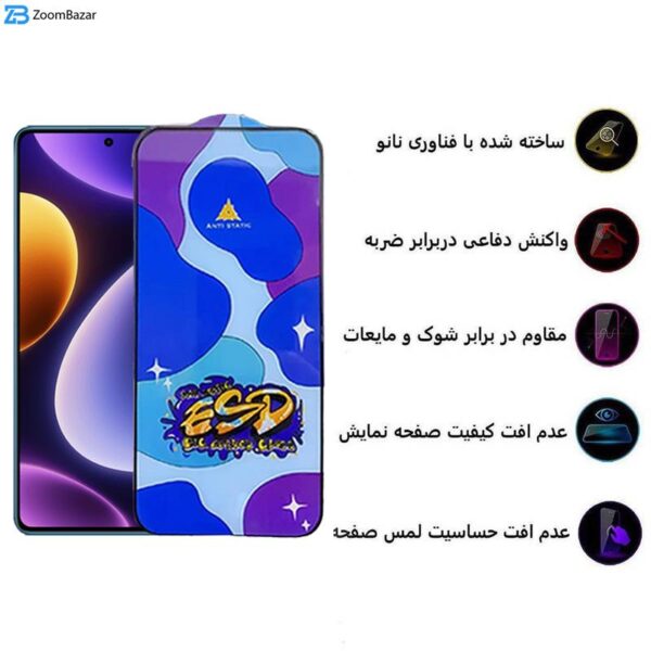 محافظ صفحه نمایش اپیکوی مدل Star ESD مناسب برای گوشی موبایل شیائومی Redmi Note 12 Explorer/Note 12 Discovery/Note 12 Pro Speed/Note 12R Pro /Note 12 Turbo