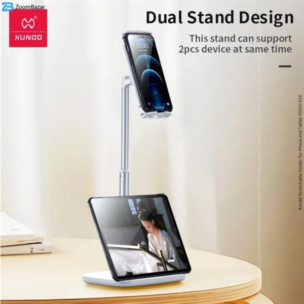 پایه نگهدارنده گوشی موبایل و تبلت ژاند مدل Stretchable Desktop Holder 014