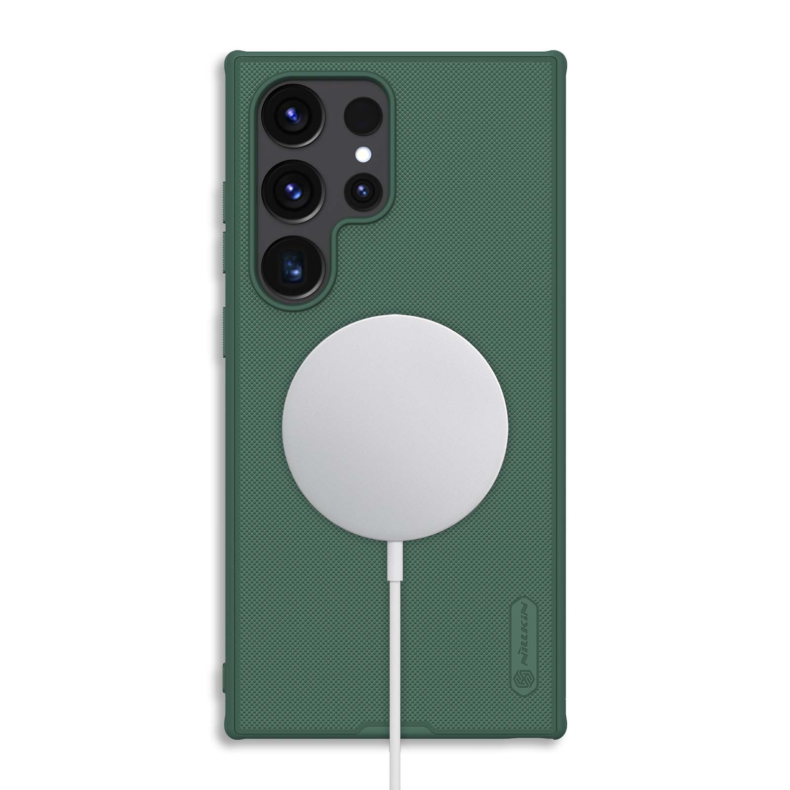 کاور نیلکین مدل Super Frosted Shield Pro Magnetic مناسب برای گوشی موبایل سامسونگ Galaxy S24 Ultra