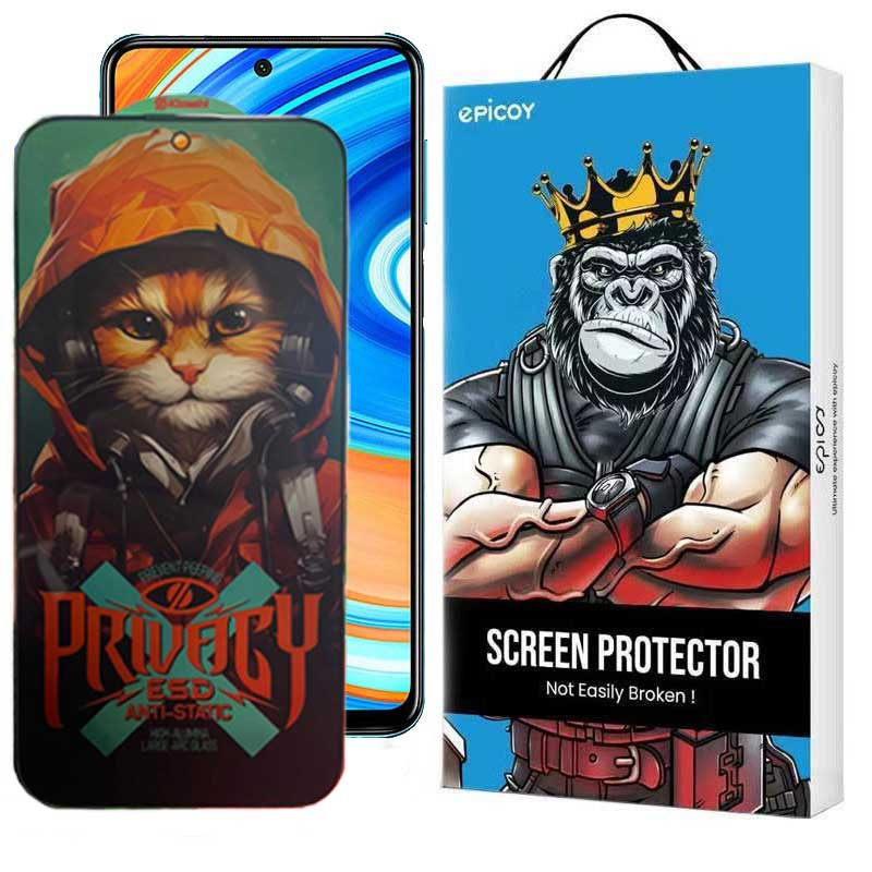 محافظ صفحه نمایش حریم شخصی اپیکوی مدل Privacy Hoodie Cat مناسب برای گوشی موبایل شیائومی Redmi Note 9 Pro Max / Note 9 Pro 5G /Note 9 Pro 4G (India)/ Note 9 Pro 4G (Global) /Note 9S