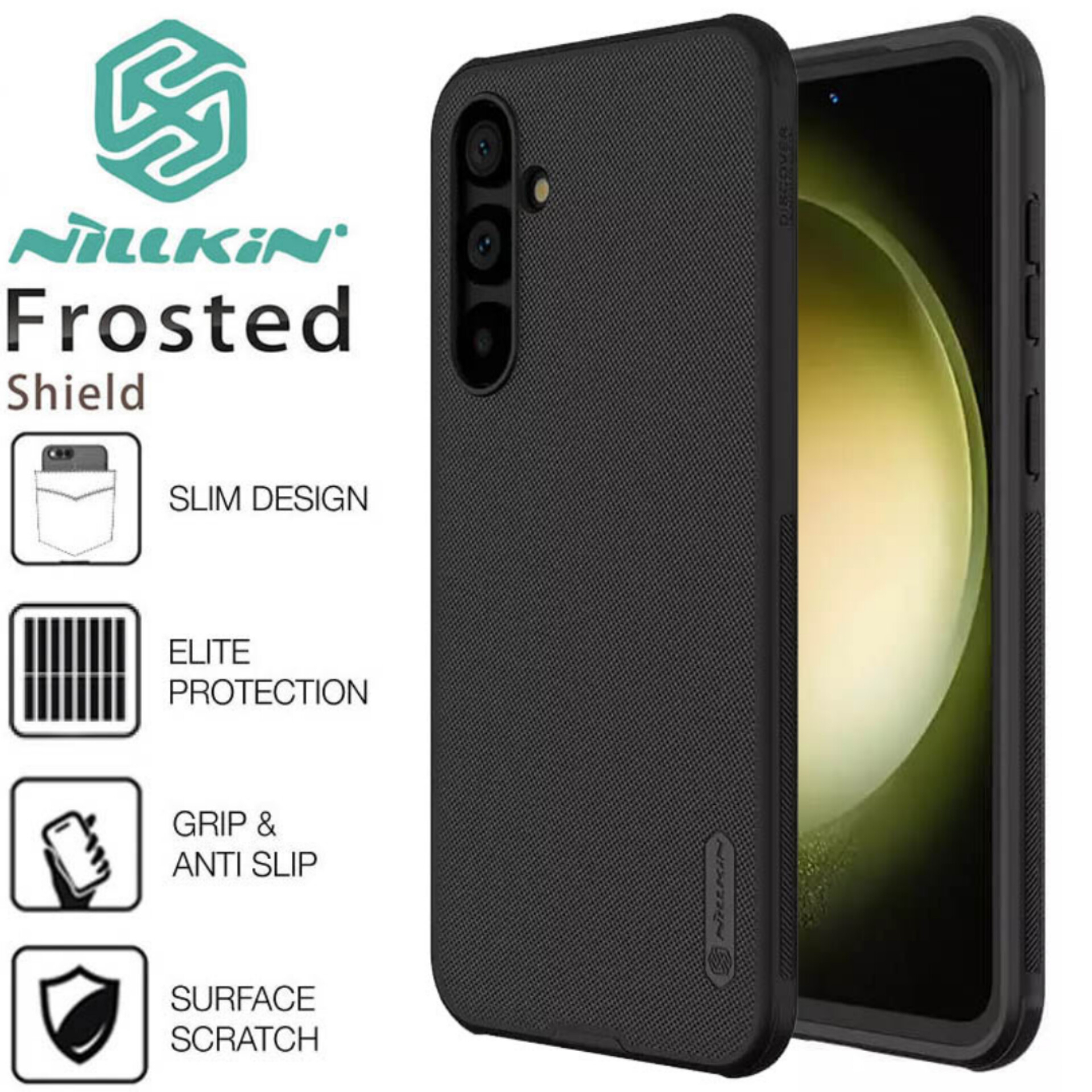 کاور نیلکین مدل super frosted shield مناسب برای گوشی موبایل سامسونگ Galaxy A15