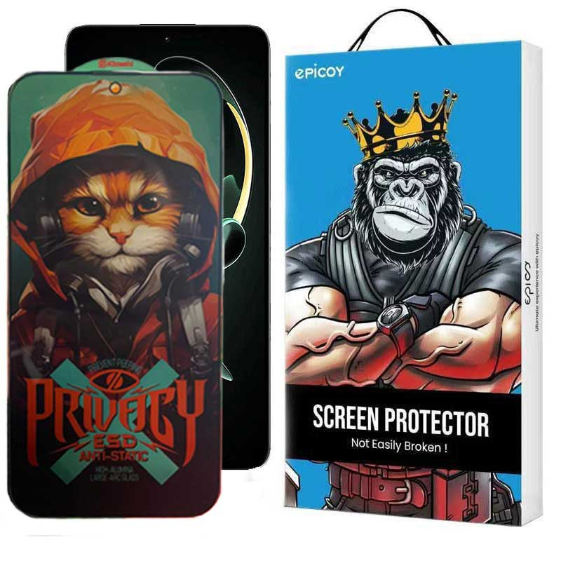 محافظ صفحه نمایش حریم شخصی اپیکوی مدل Privacy Hoodie Cat مناسب برای گوشی موبایل شیائومی Redmi K60 Ultra / K60 Pro / K60E / K60