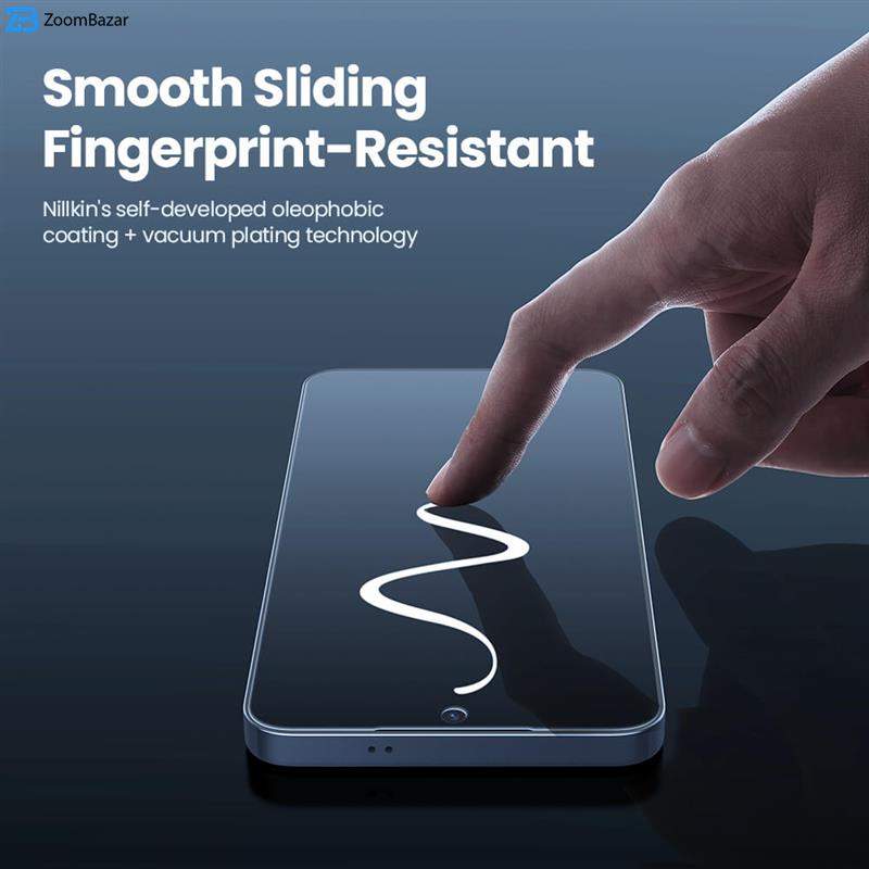 محافظ صفحه نمایش حریم شخصی نیلکین مدل Guardian Full privacy مناسب برای گوشی موبایل سامسونگ Galaxy S25 به همراه کیت نصب