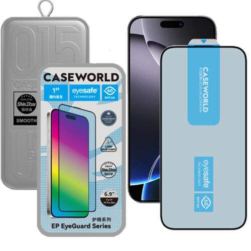 محافظ صفحه نمایش کیس ورلد مدل Eyesafe مناسب برای گوشی موبایل اپل iPhone 16 Pro Max