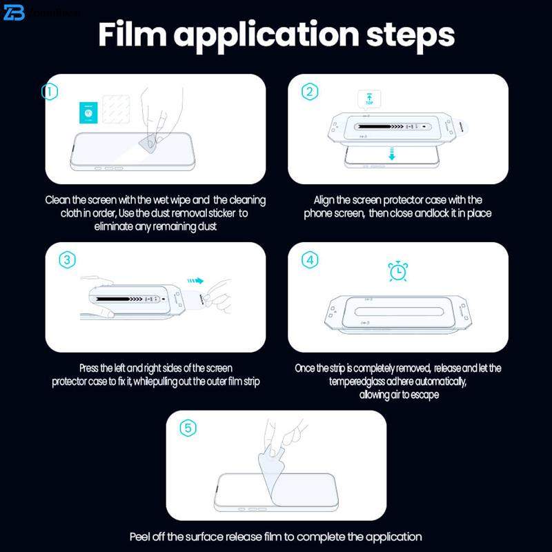 محافظ صفحه نمایش حریم شخصی نیلکین مدل Guardian Full privacy مناسب برای گوشی موبایل سامسونگ Galaxy S25 به همراه کیت نصب