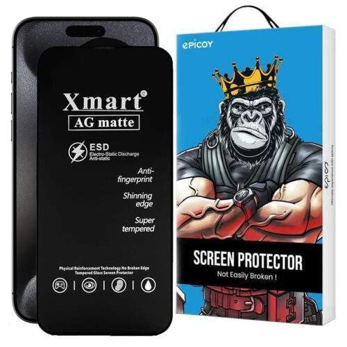 محافظ صفحه نمایش مات اپیکوی مدل Xmart Ag Matte مناسب برای گوشی موبایل اپل iphone 15 Pro