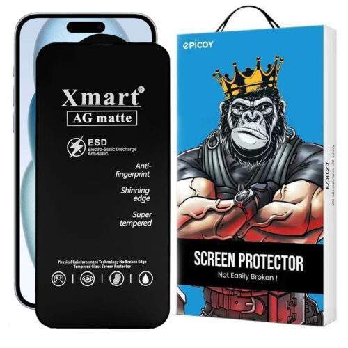 محافظ صفحه نمایش مات اپیکوی مدل Xmart Ag Matte مناسب برای گوشی موبایل اپل iphone 16/15/14 Pro