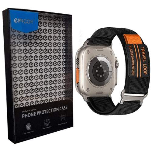 بند اپیکوی مدل Wolf مناسب برای اپل واچ سری 1/2/3/4/5/6/7/8/SE/Ultra سایز 42/44/45/49 میلی متری