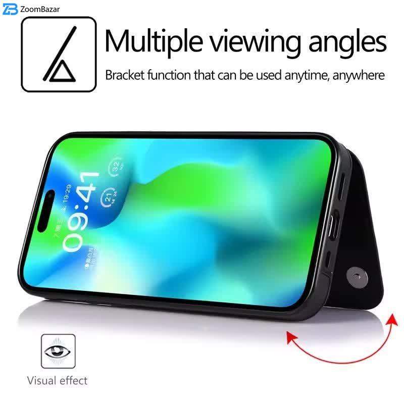 کاور اِپیکوی مدل Leather Detachable Wallet مناسب برای گوشی موبایل اپل iPhone 16 Pro Max