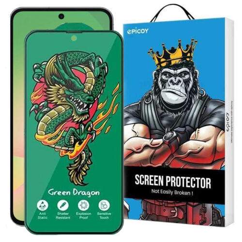محافظ صفحه نمایش اپیکوی مدل Green Dragon ExplosionProof مناسب برای گوشی موبایل سامسونگ Galaxy A56/A36/S24 FE