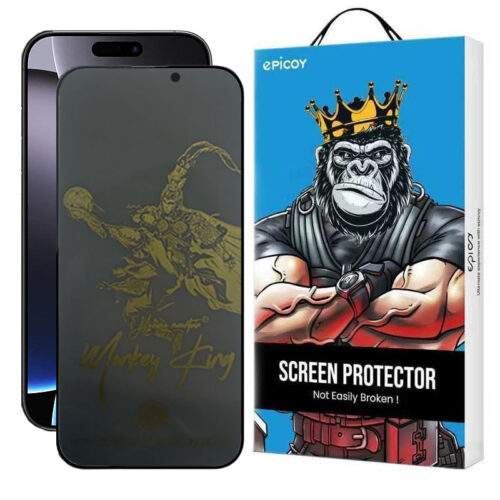 محافظ صفحه نمایش حریم شخصی اپیکوی مدل Monkey King مناسب برای گوشی موبایل اپل iPhone 16 Pro Max