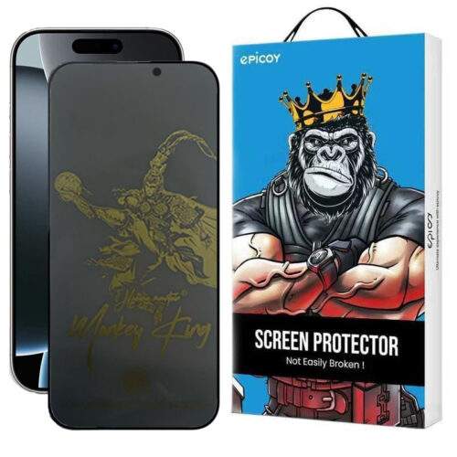 محافظ صفحه نمایش حریم شخصی اپیکوی مدل Monkey King مناسب برای گوشی موبایل اپل iPhone 16 Pro