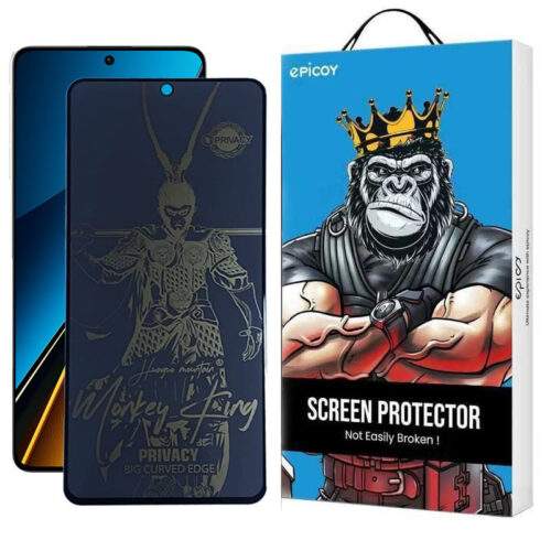 محافظ صفحه نمایش حریم شخصی اپیکوی مدل wukong privacy مناسب برای گوشی موبایل شیائومی Poco X6 Pro 5G/ X6 Neo/ M6 Pro 4G