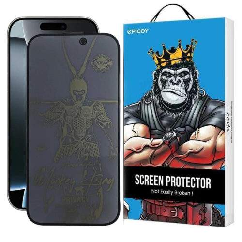 محافظ صفحه نمایش حریم شخصی اپیکوی مدل wukong privacy مناسب برای گوشی موبایل اپل iphone 16 Pro