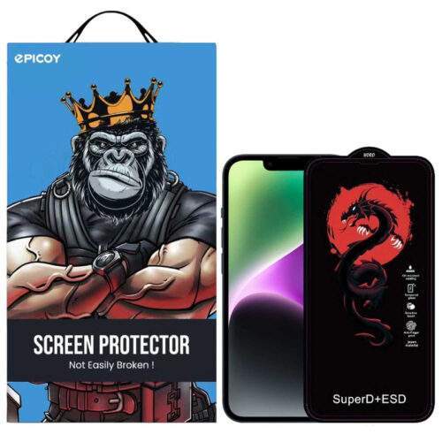 محافظ صفحه نمایش اِپیکوی مدل Dragon ESD مناسب برای گوشی موبایل اپل iPhone 16e / 13 / 13 Pro / 14