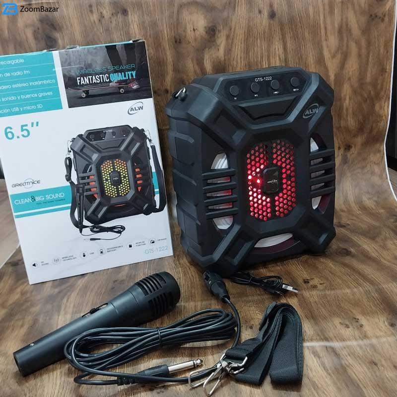 اسپیکر بلوتوثی قابل حمل ای ال دبلیو مدل GTS-1222