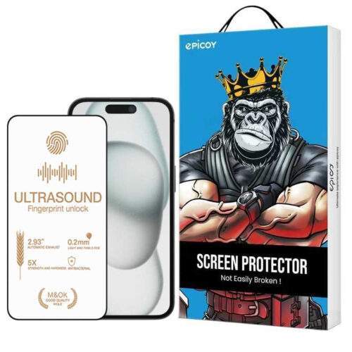 محافظ صفحه نمایش اپیکوی مدل UltraSound مناسب برای گوشی موبایل اپل iPhone 16/15/14 Pro