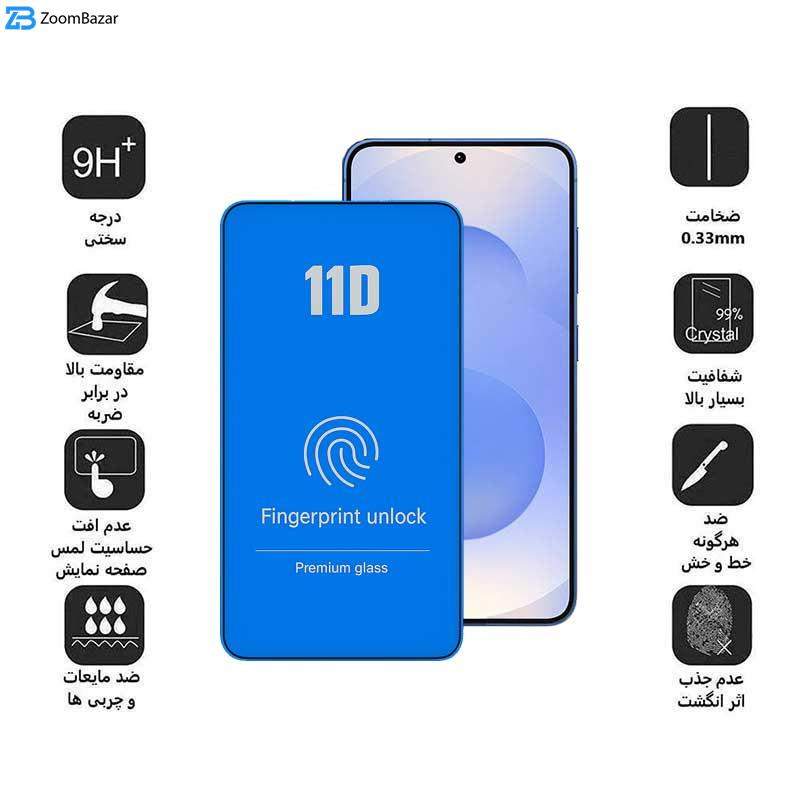 محافظ صفحه نمایش 11D اپیکوی مدل Blue ESD مناسب برای گوشی موبایل سامسونگ Galaxy S25