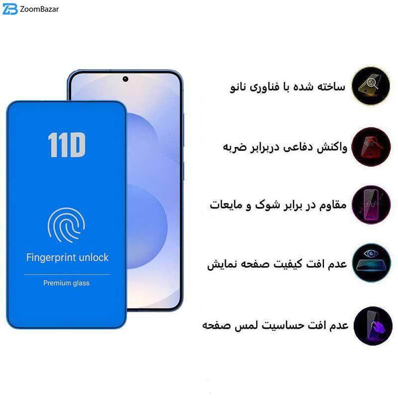 محافظ صفحه نمایش 11D اپیکوی مدل Blue ESD مناسب برای گوشی موبایل سامسونگ Galaxy S25