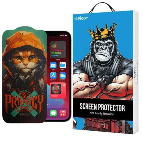 محافظ صفحه نمایش حریم شخصی اپیکوی مدل Privacy Hoodie Cat مناسب برای گوشی موبایل اپل iPhone 12 Pro Max