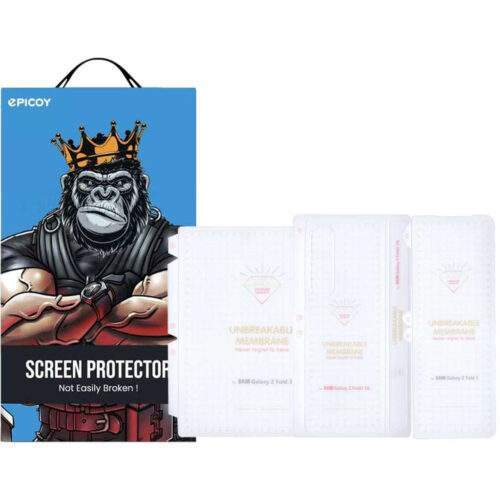 محافظ صفحه نمایش اپیکوی مدل Hydrogel مناسب برای گوشی موبایل سامسونگ Galaxy Z Fold 3 به همراه محافظ پشت گوشی