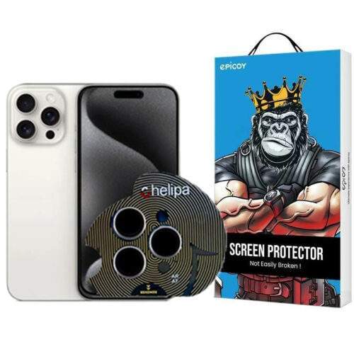 محافظ لنز دوربین اپیکوی مدل Chelipa مناسب برای گوشی موبایل اپل iPhone 15 Pro Max / 15 Pro