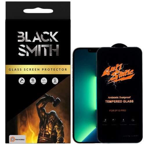 محافظ صفحه نمایش پی اس ام موبایل مدل BlakSmith مناسب برای گوشی موبایل اپل iPhone 13 Pro