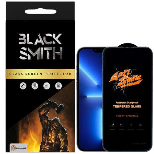 محافظ صفحه نمایش پی اس ام موبایل مدل BlackSmith مناسب برای گوشی موبایل اپل iPhone 13 Pro Max