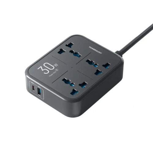 چندراهی برق محافظ دار پاورولوجی مدل Power strip 3AC 3250W PWCUQC037