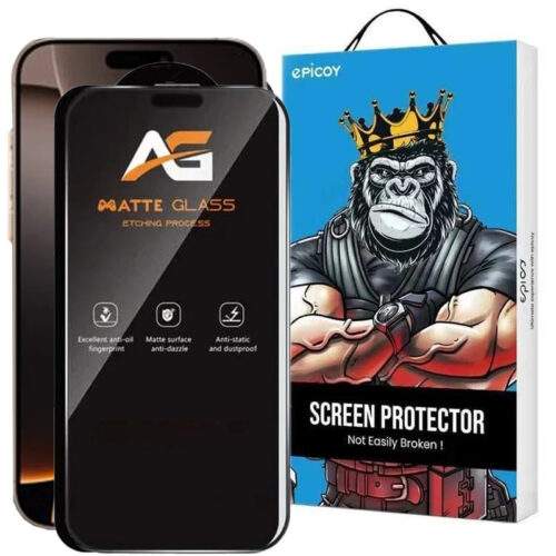 محافظ صفحه نمایش مات اپیکوی مدل AG Matte Etching مناسب برای گوشی موبایل اپل iPhone 17 Pro