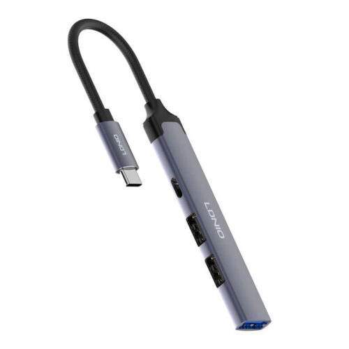 هاب 4 پورت USB-C الدینیو مدل DS-34C