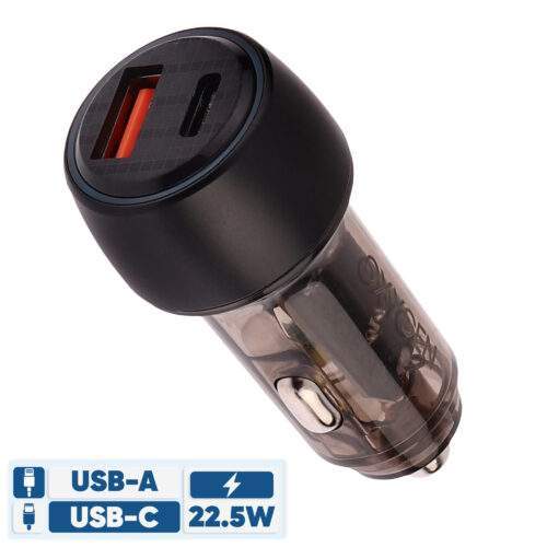 شارژر فندکی 22.5 وات دو پورت اکسیژن مدل AC-08