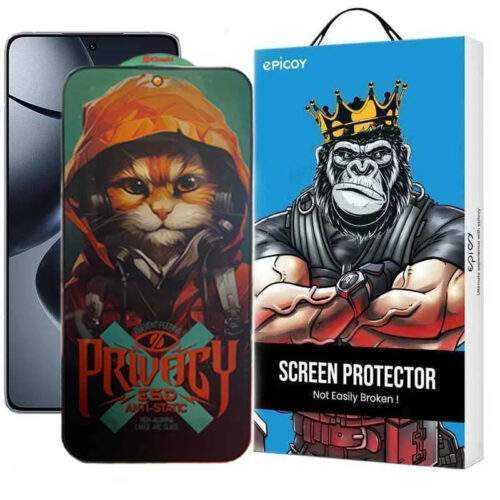 محافظ صفحه نمایش حریم شخصی اپیکوی مدل Privacy Hoodie Cat مناسب برای گوشی موبایل شیائومی F7 Ultra /F7 Pro /Redmi Note 14s